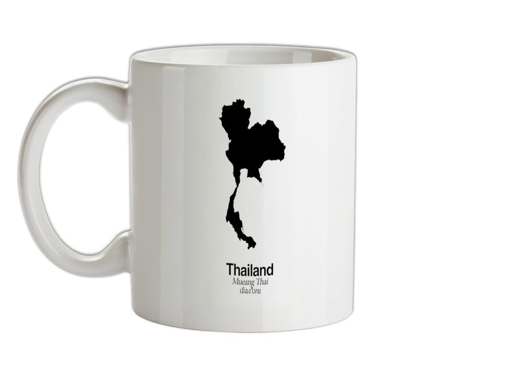 Thailand Silhouette Ceramic Mug