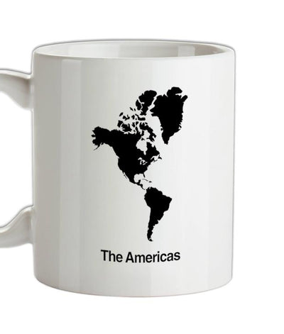 The Americas Silhouette Ceramic Mug
