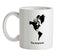 The Americas Silhouette Ceramic Mug