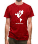 The Americas Silhouette Mens T-Shirt