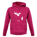 Tonga Silhouette unisex hoodie