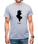 Tunisia Silhouette Mens T-Shirt