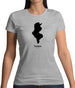 Tunisia Silhouette Womens T-Shirt