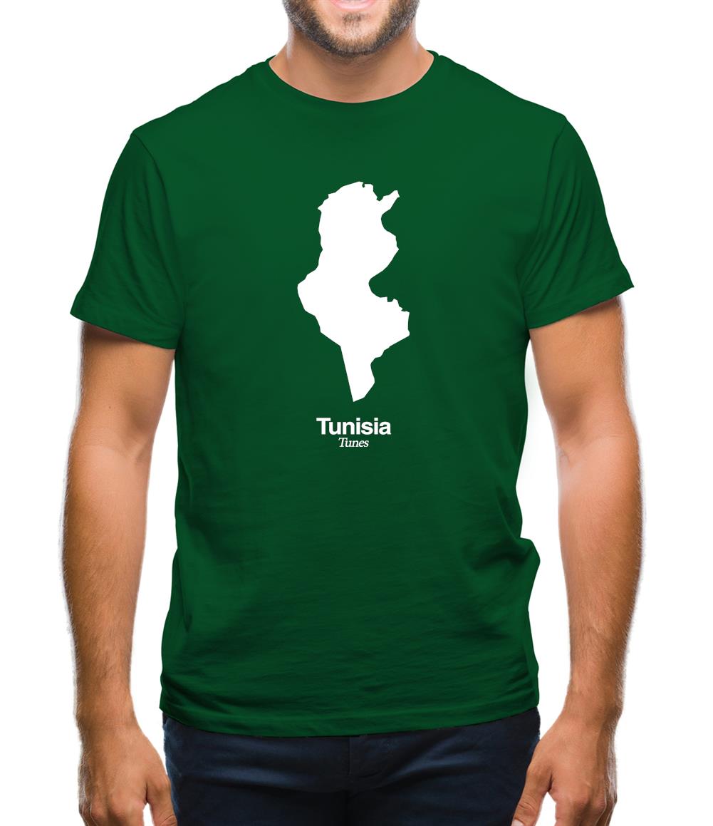Tunisia Silhouette Mens T-Shirt