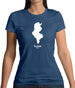 Tunisia Silhouette Womens T-Shirt