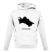 Turkmenistan Silhouette unisex hoodie