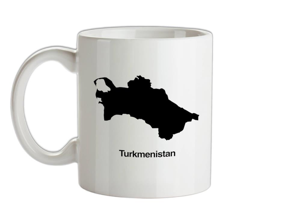 Turkmenistan Silhouette Ceramic Mug