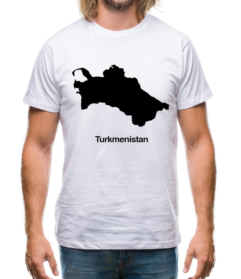 Turkmenistan Silhouette Mens T-Shirt