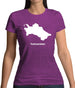 Turkmenistan Silhouette Womens T-Shirt