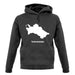 Turkmenistan Silhouette unisex hoodie