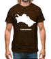 Turkmenistan Silhouette Mens T-Shirt