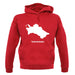 Turkmenistan Silhouette unisex hoodie
