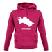 Turkmenistan Silhouette unisex hoodie