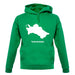 Turkmenistan Silhouette unisex hoodie