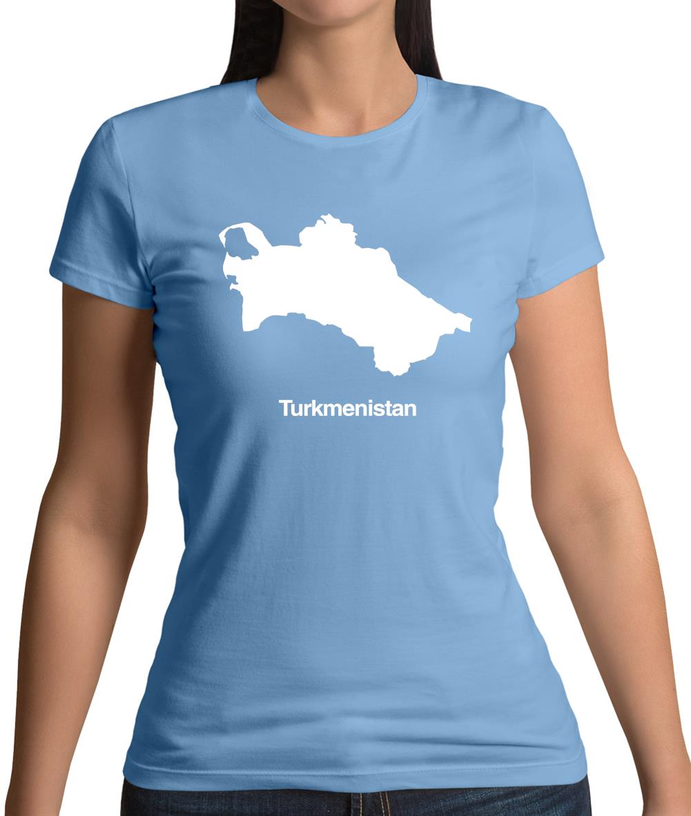 Turkmenistan Silhouette Womens T-Shirt