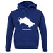 Turkmenistan Silhouette unisex hoodie