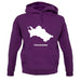 Turkmenistan Silhouette unisex hoodie