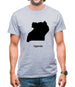 Uganda Silhouette Mens T-Shirt