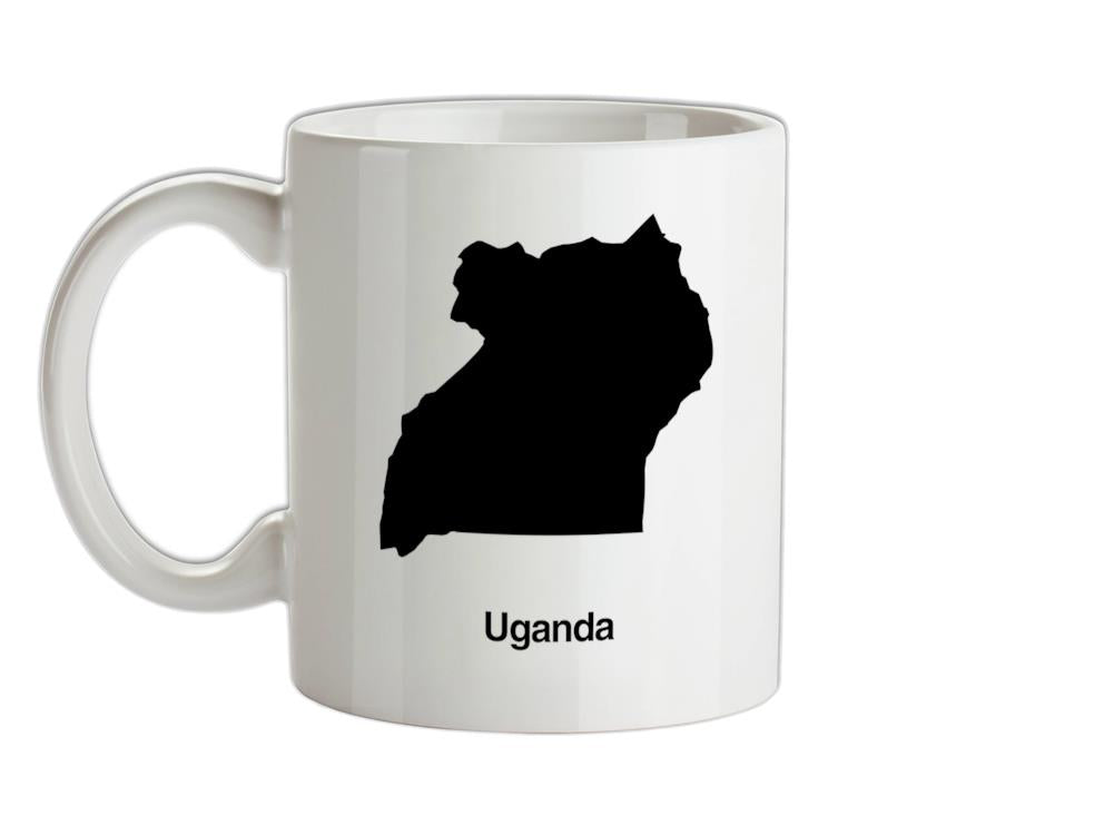 Uganda Silhouette Ceramic Mug