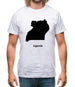 Uganda Silhouette Mens T-Shirt