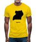 Uganda Silhouette Mens T-Shirt