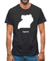 Uganda Silhouette Mens T-Shirt