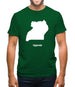 Uganda Silhouette Mens T-Shirt