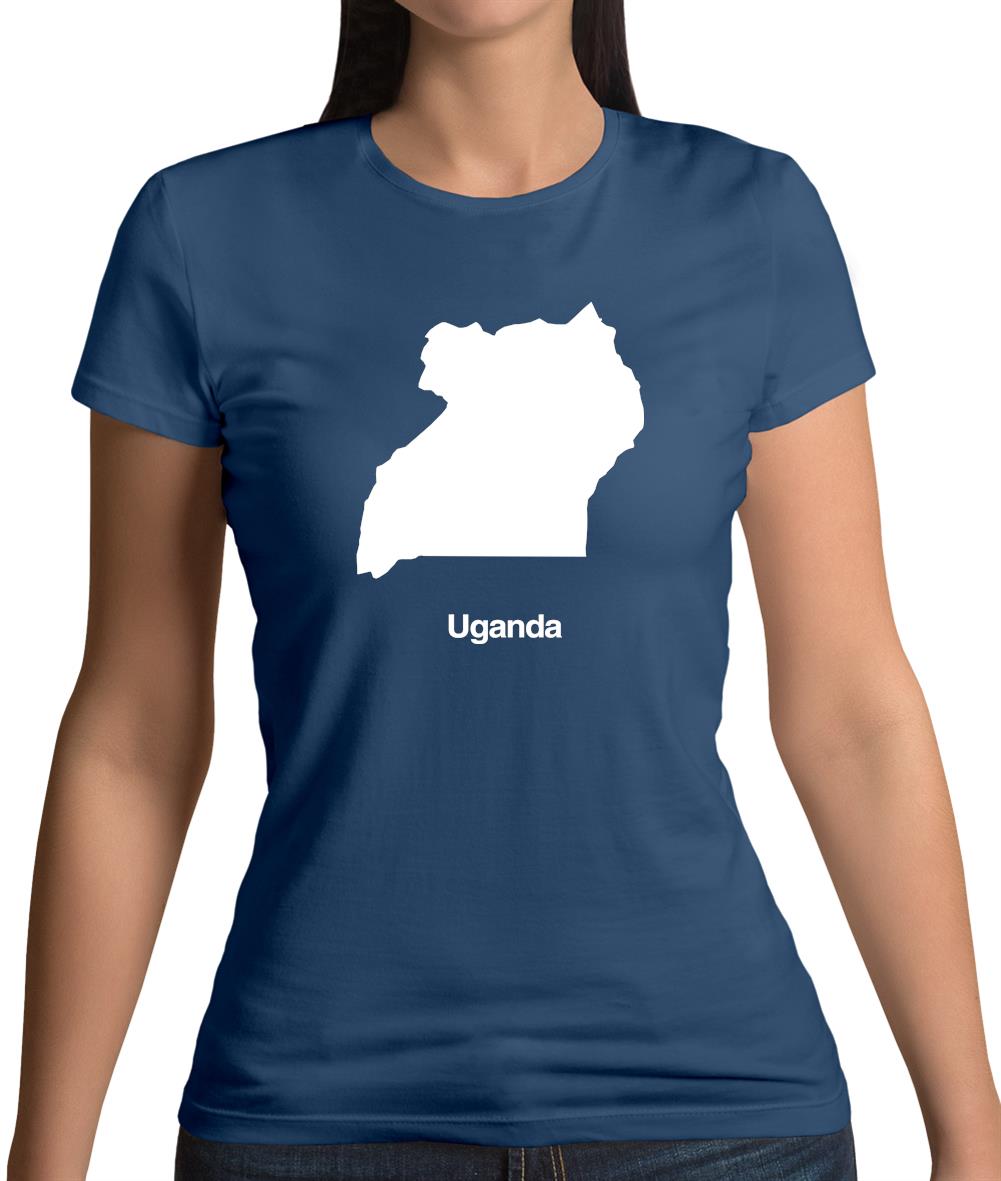Uganda Silhouette Womens T-Shirt