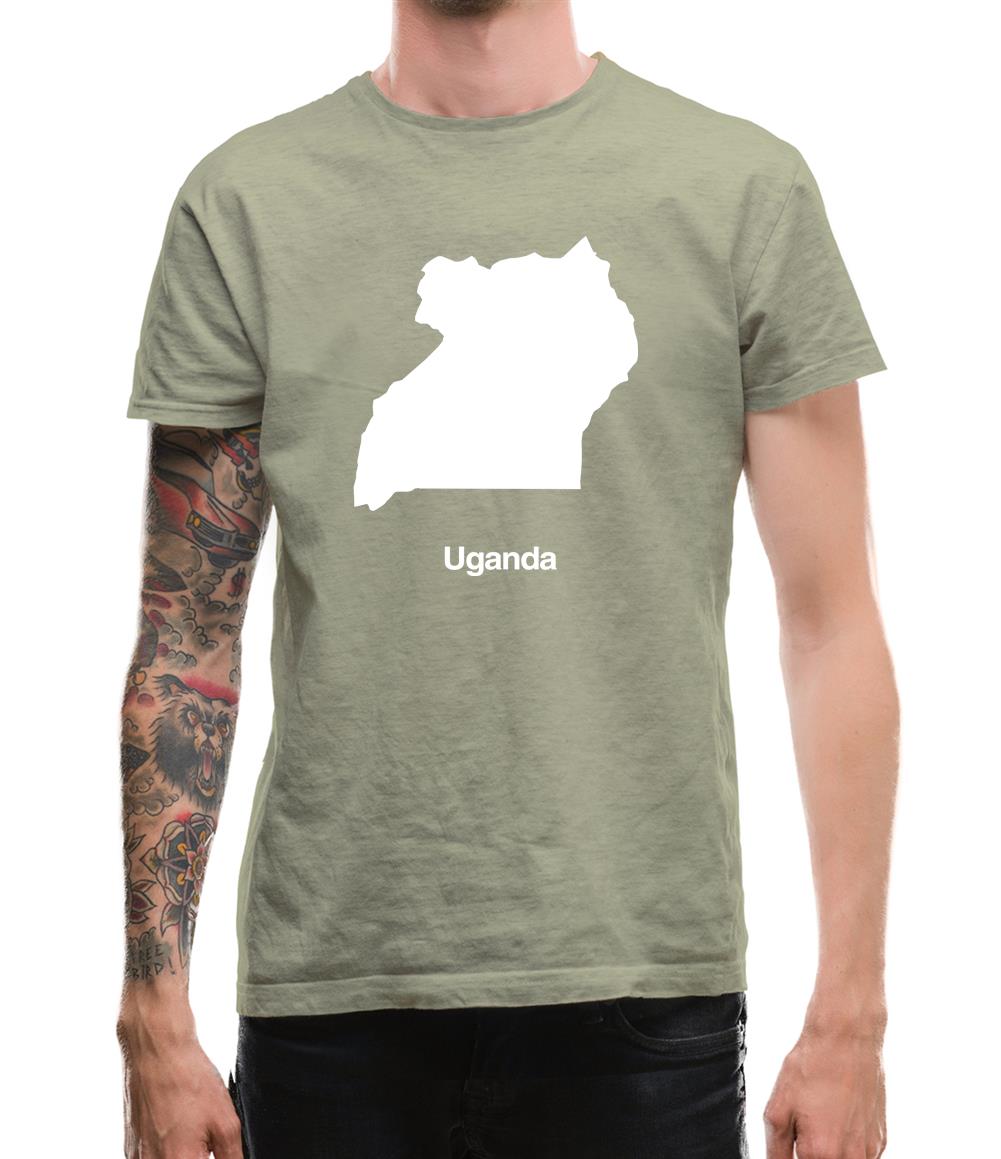 Uganda Silhouette Mens T-Shirt
