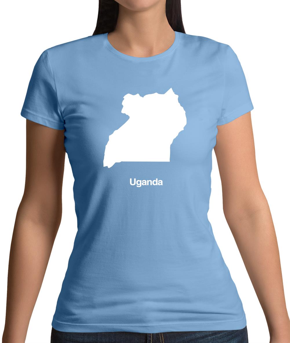 Uganda Silhouette Womens T-Shirt