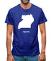 Uganda Silhouette Mens T-Shirt