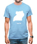 Uganda Silhouette Mens T-Shirt