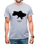 Ukraine Silhouette Mens T-Shirt