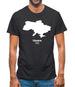 Ukraine Silhouette Mens T-Shirt