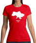 Ukraine Silhouette Womens T-Shirt