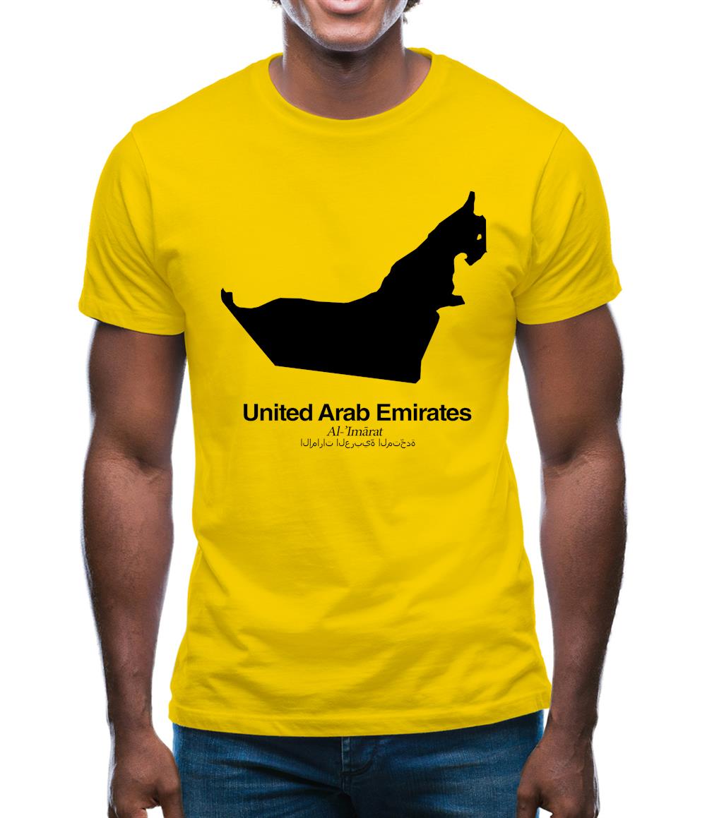 United Arab Emirates Silhouette Mens T-Shirt