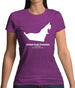United Arab Emirates Silhouette Womens T-Shirt