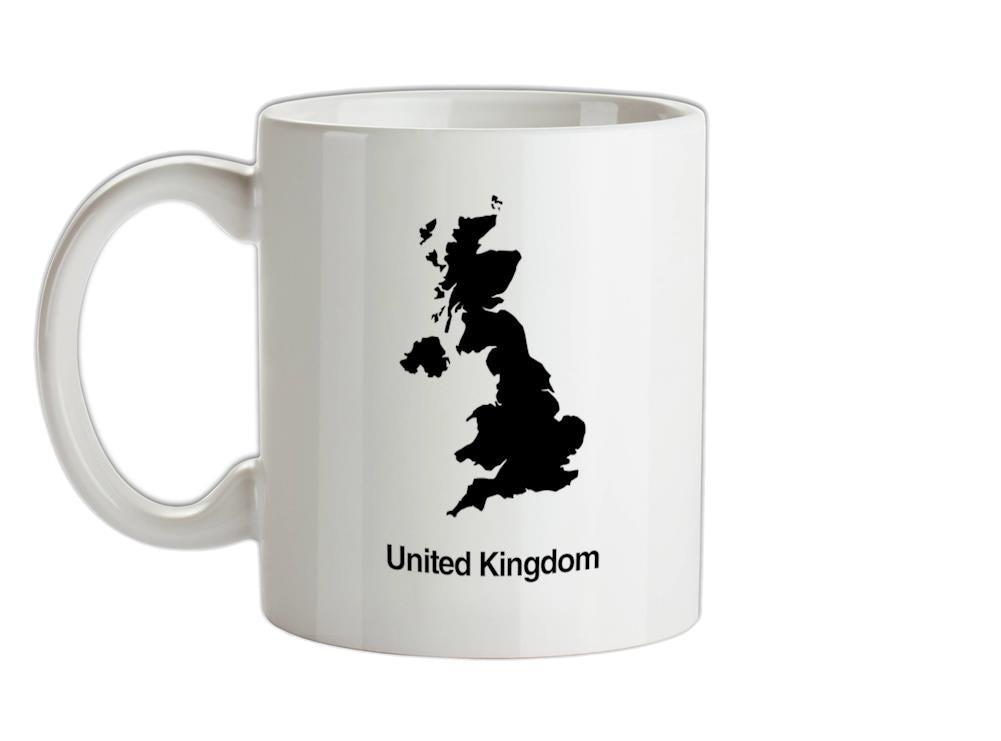 United Kingdom Silhouette Ceramic Mug
