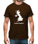 United Kingdom Silhouette Mens T-Shirt