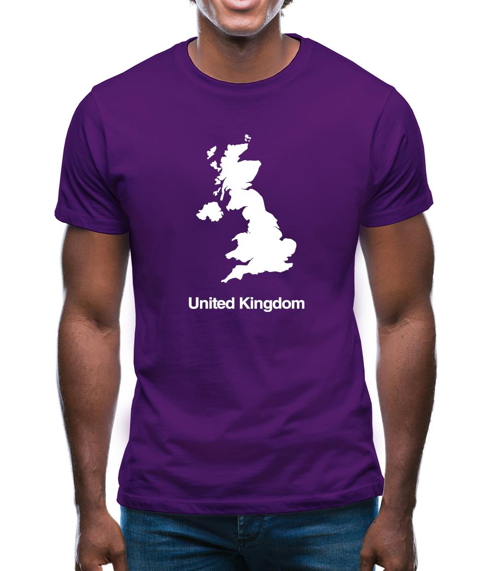 United Kingdom Silhouette Mens T-Shirt