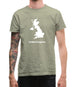 United Kingdom Silhouette Mens T-Shirt