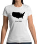 United States Silhouette Womens T-Shirt