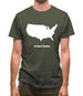 United States Silhouette Mens T-Shirt