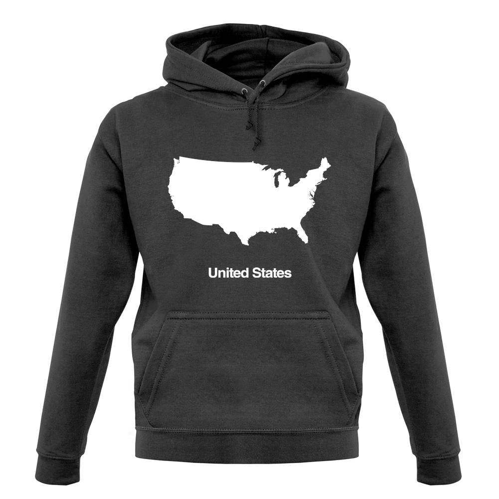 United States Silhouette unisex hoodie
