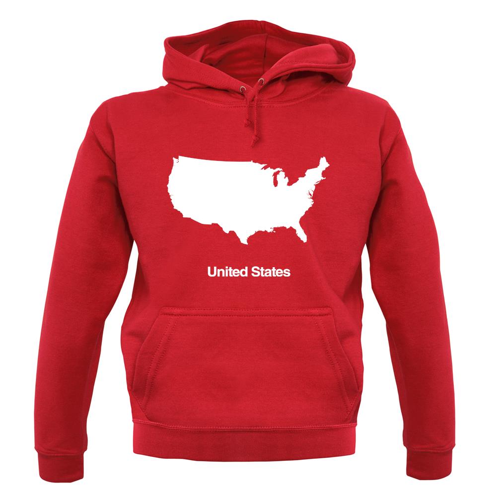 United States Silhouette unisex hoodie