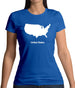 United States Silhouette Womens T-Shirt