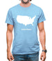 United States Silhouette Mens T-Shirt