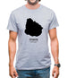 Uruguay Silhouette Mens T-Shirt