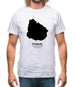 Uruguay Silhouette Mens T-Shirt