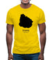 Uruguay Silhouette Mens T-Shirt